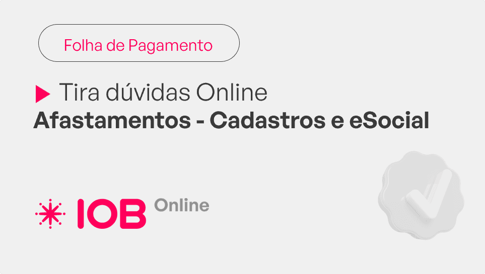 Informativo de evento IOB