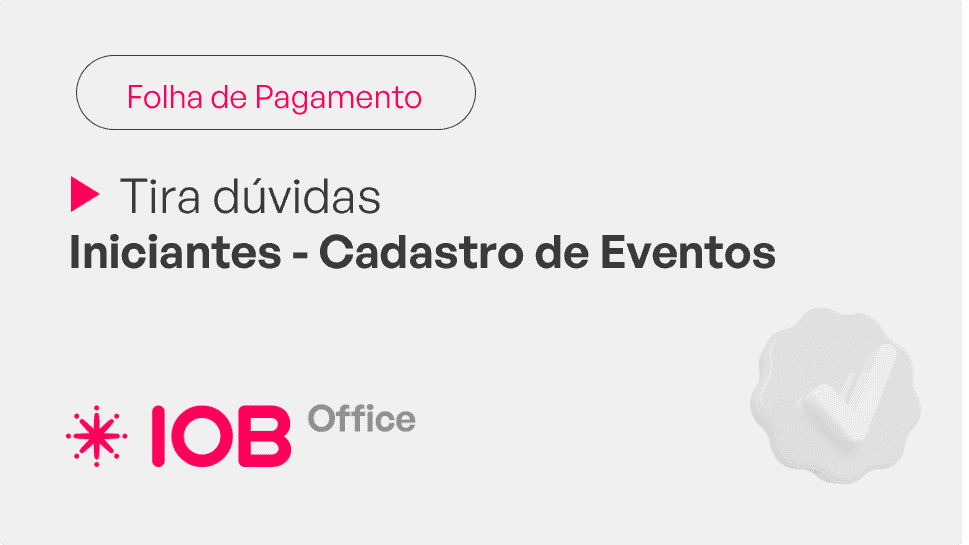Informativo de evento IOB