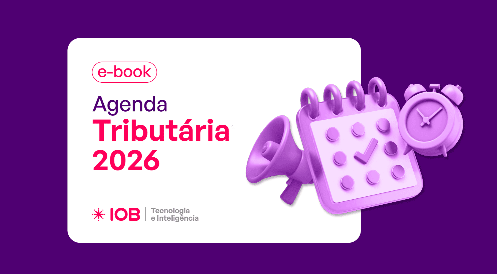 Capa da Agenda Tributária IOB 2026