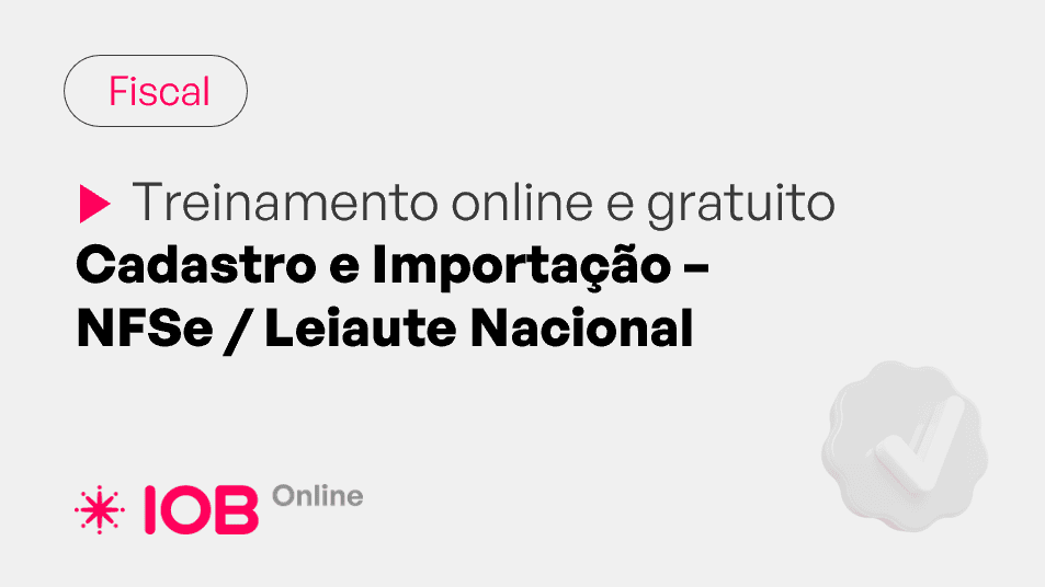 Informativo de evento IOB