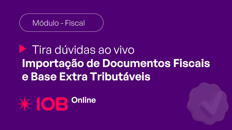 Informativo de evento IOB