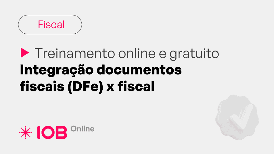 Informativo de evento IOB