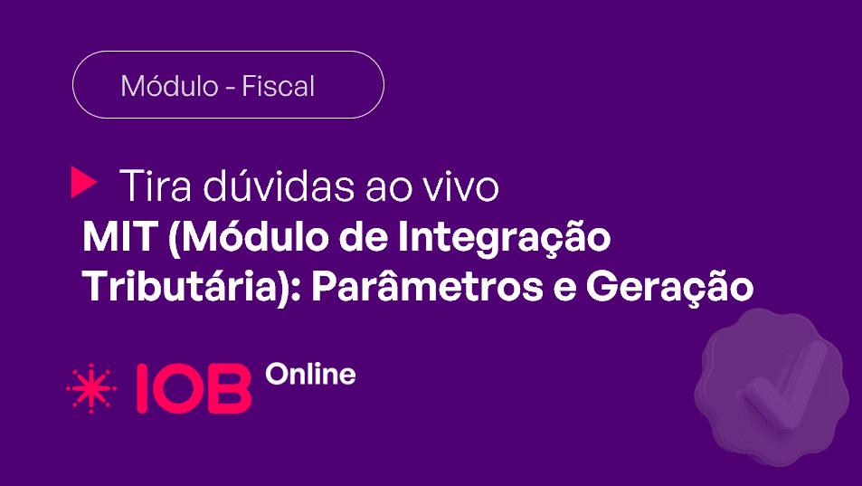 Informativo de evento IOB