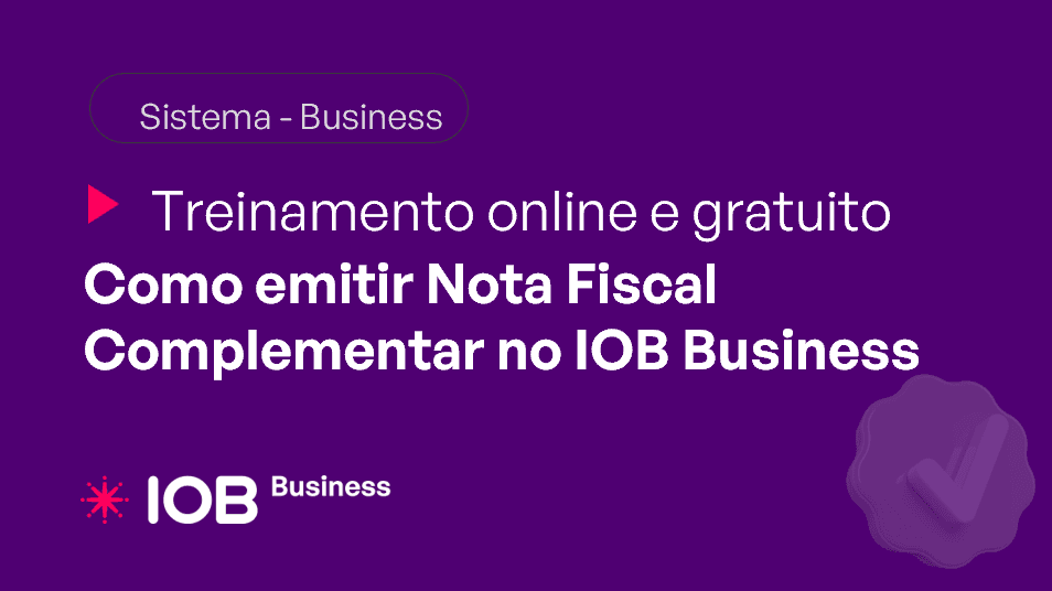 Informativo de evento IOB