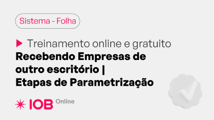Informativo de evento IOB