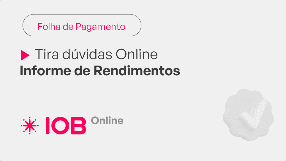 Informativo de evento IOB