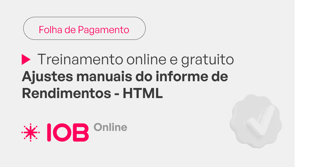 Informativo de evento IOB