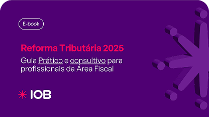 Capa do Guia da Reforma Tributária 2025 da IOB