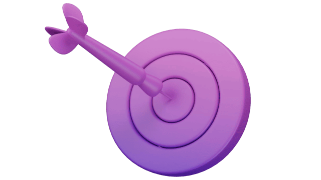 Ícone de alvo em 3D