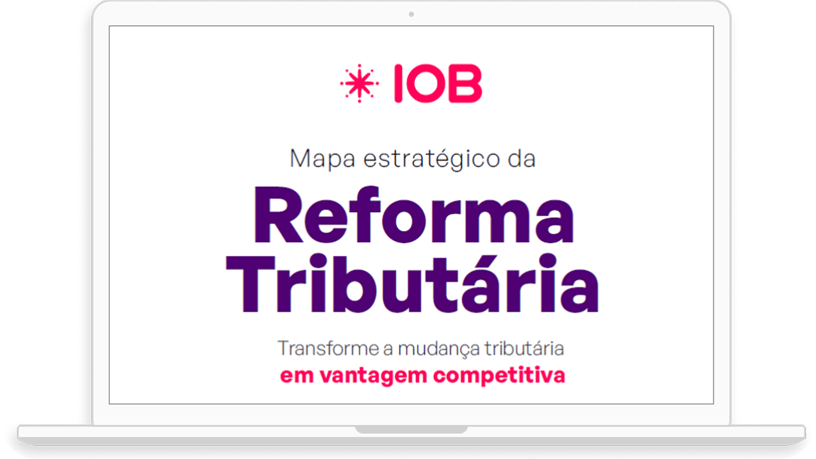 Mapa da Reforma Tributária aberto em um notebook