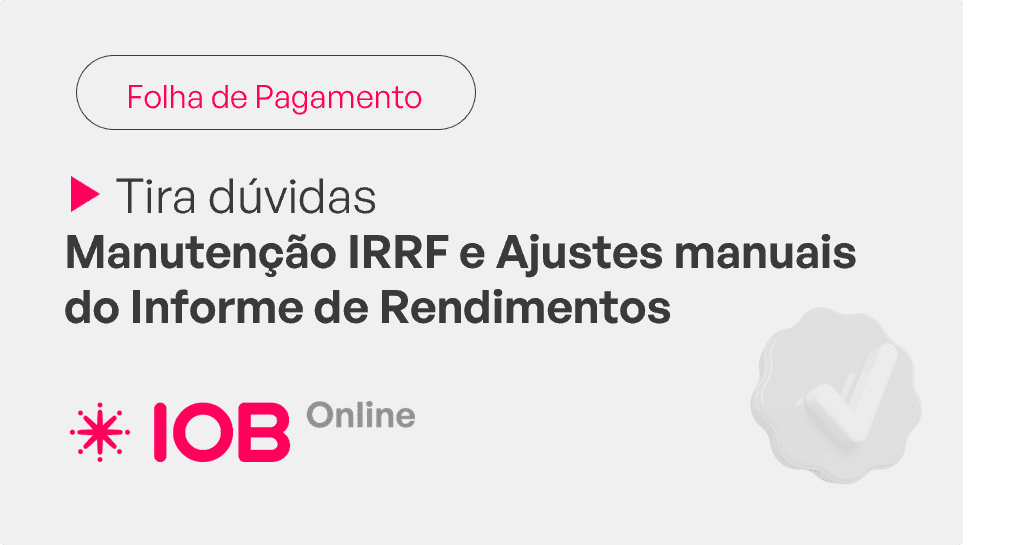 Informativo de evento IOB