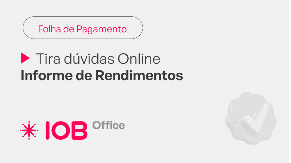 Informativo de evento IOB