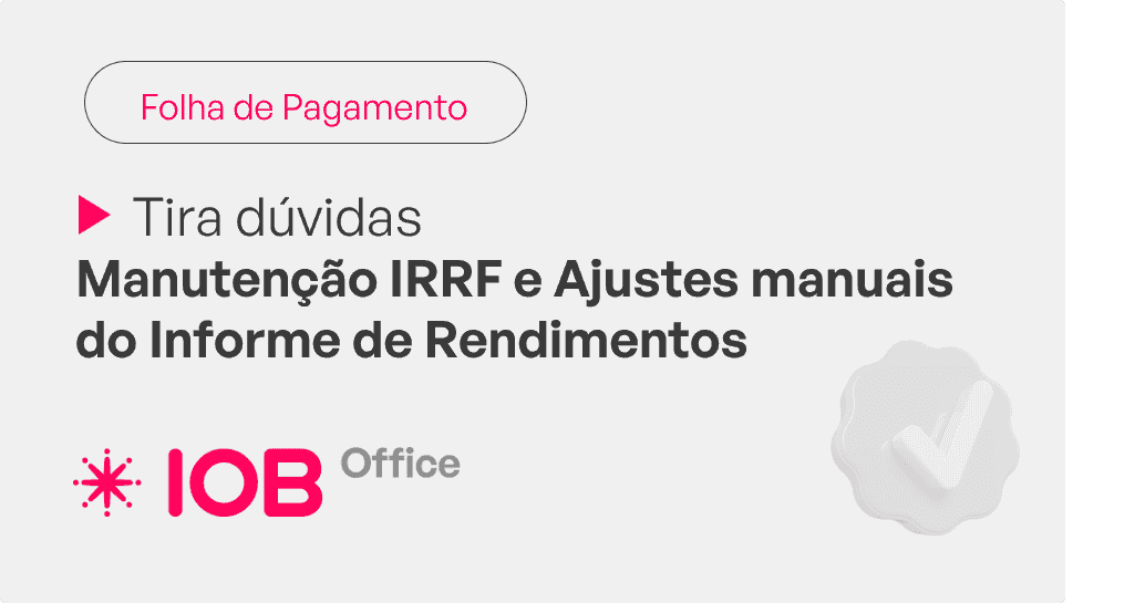 Informativo de evento IOB